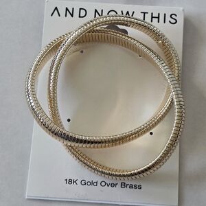 And Now This Stretch Gold Bracelet Set Women New